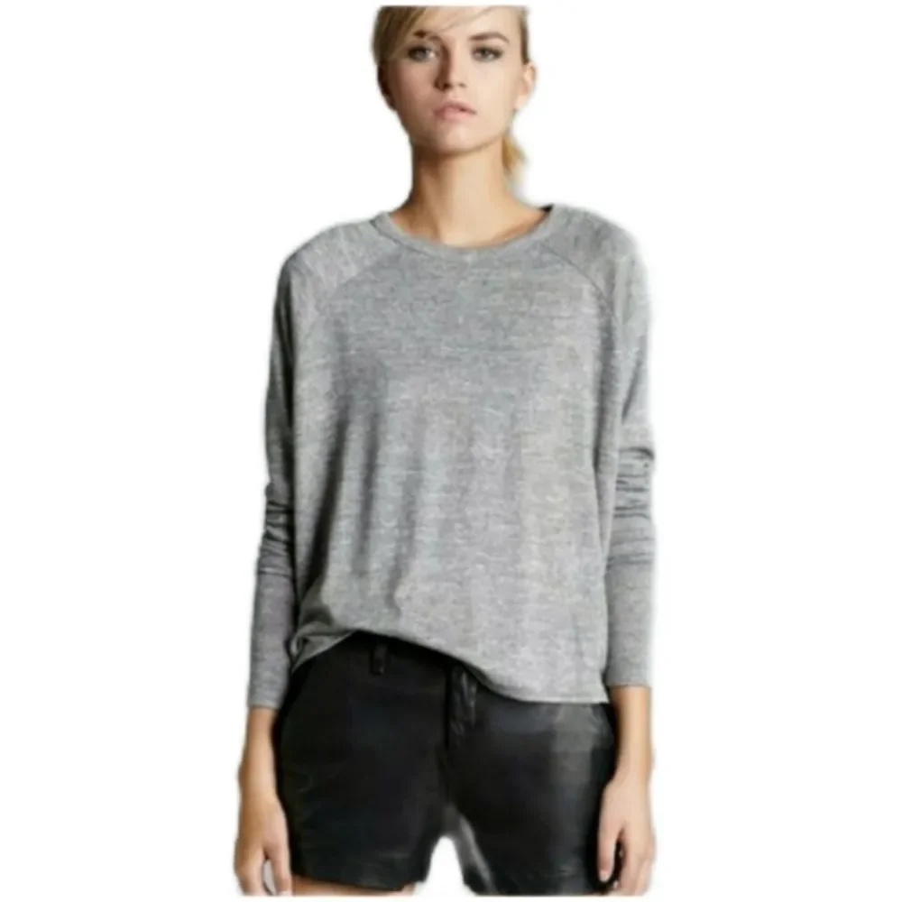 Rag & Bone Camden Long Sleeve Tops (Gray) - Picture 1 of 5